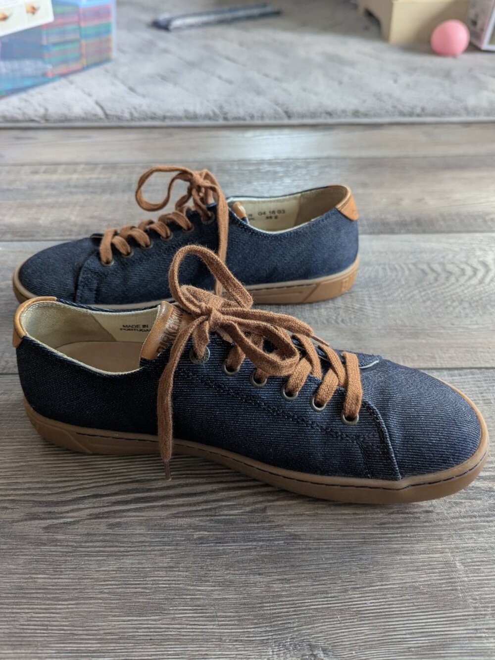 Birkenstock Unisex Arran Low Profile Support Footbed Sneaker Shoes Denim 38 - Picture 6 of 8
